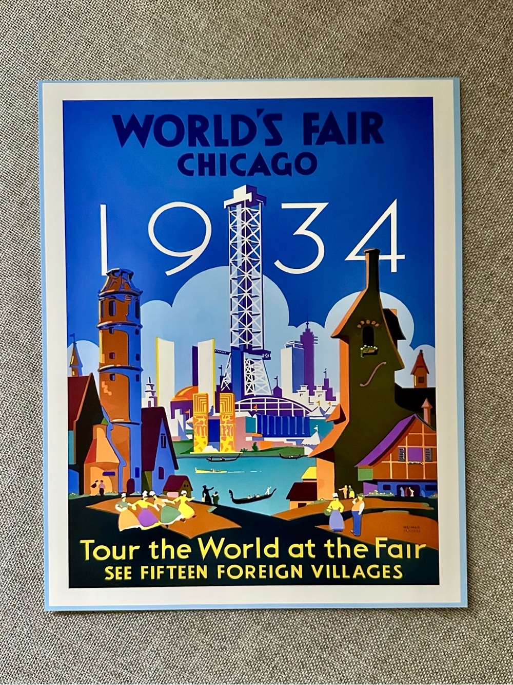 World's Fair Chicago 1934 Vintage-Style Art Print